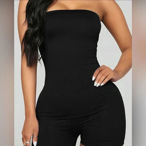 NEW Strapless Tube Romper size Large